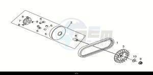 CRUISYM a 250 (LV25W2-EU) (M0) drawing MOVABLE DRIVE FACE