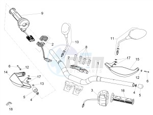 DORSODURO 900 E4 ABS (EMEA, LATAM) drawing Handlebar - Controls