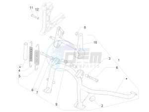 MP3 500 LT E4 Sport - Business (EMEA) drawing Stand/s