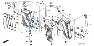 CRF250RD CRF250R Europe Direct - (ED) drawing RADIATOR