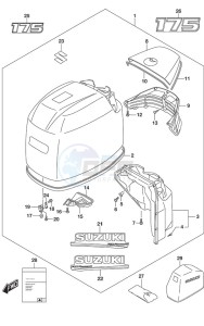 DF 175 drawing Engine Cover