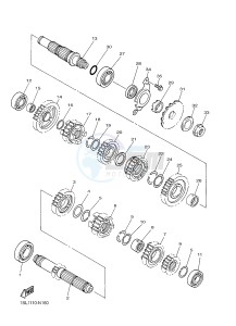 YZ450FX (B912 B913 B914 B914 B915) drawing TRANSMISSION