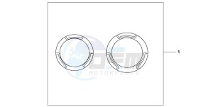 CB600FA CB600FA drawing CRANCASE RING SET