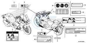 NC750JF Vultus - NC750J Europe Direct - (ED) drawing CAUTION LABEL