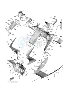 XP530D XP530D-A TMAX DX ABS (BC33) drawing LEG SHIELD