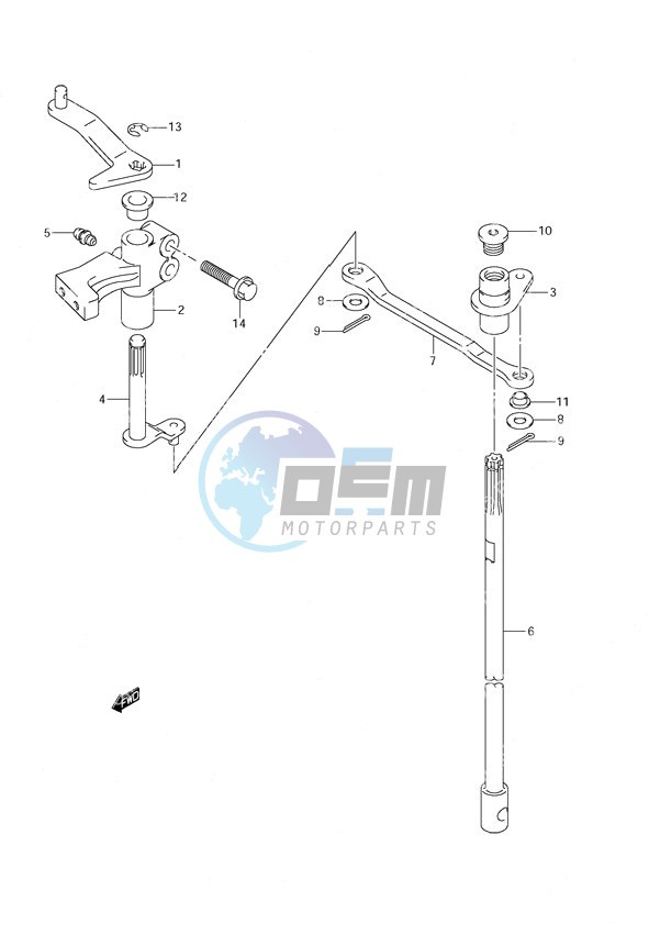 Clutch Shaft DF 140T (S/N 375472 to 682148) DF 140Z (S/N 375472 to 680233)