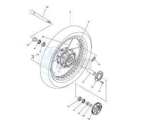 XTZ SUPER TENERE 1200 drawing FRONT WHEEL