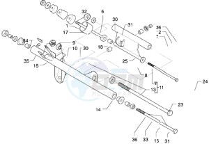 X9 250 drawing Swinging arm