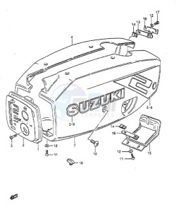 DT 2 drawing Engine Cover (1986)