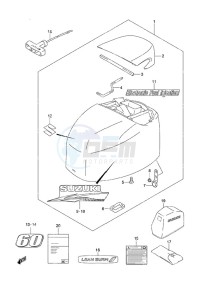 DF 60A drawing Engine Cover