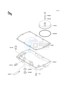 EX 500 D [NINJA 500R] (D6-D9) [NINJA 500R] drawing BREATHER COVER_OIL PAN