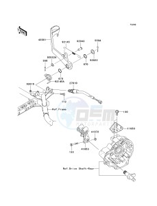 KVF 750 A [BRUTE FORCE 750 4X4] (A1) A1 drawing BRAKE PEDAL