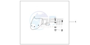 CB600FA9 France - (F / ABS CMF 25K) drawing FLY SCREEN