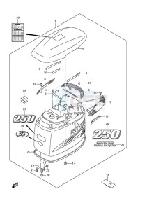 DF 250 drawing Engine Cover (DF 250S)