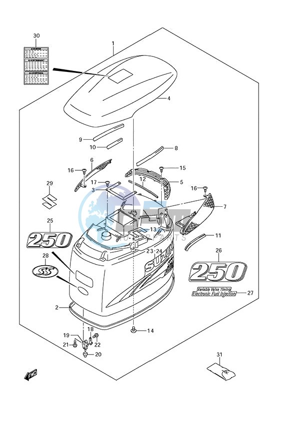 Engine Cover (DF 250S)