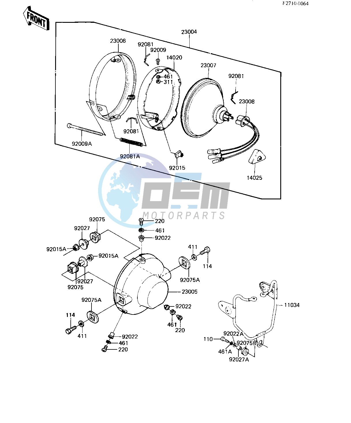 HEADLIGHT -- 82-83 A9_A10- -