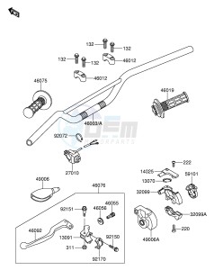 RM65 (E19) drawing HANDLEBAR