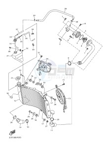 YZF-R1M 998 R3 (2KSC 2KSD) drawing RADIATOR & HOSE