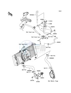 VERSYS KLE650CDF XX (EU ME A(FRICA) drawing Water Pipe