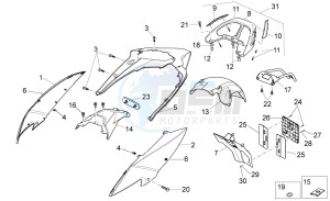 Sport City One 125 4T e3 drawing Rear Body