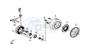 GTS 300I ABS L6 drawing MAGNETO / FLYWHEEL