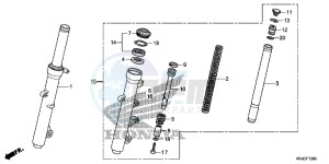 FES125C drawing FRONT FORK