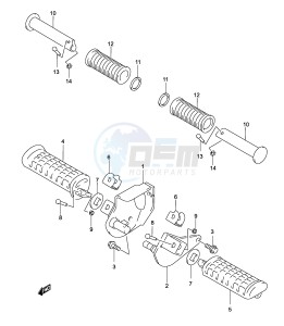 GZ250 (P19) drawing FOOTREST