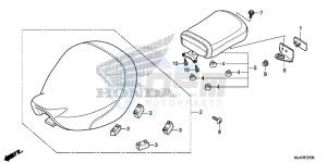 VT750CSD Shadow - VT750CS-D 2ED - (2ED) drawing SEAT (VT750C/CA/CS)