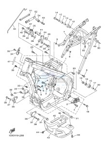 WR450F (1DX5) drawing FRAME