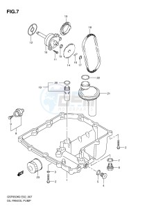 GSF650 (E2) Bandit drawing OIL PAN - OIL PUMP