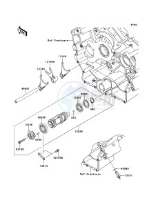 VN900 CLASSIC VN900BDF GB XX (EU ME A(FRICA) drawing Gear Change Drum/Shift Fork(s)