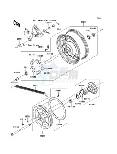 VN2000 CLASSIC VN2000H9F GB XX (EU ME A(FRICA) drawing Rear Hub