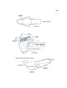 KLE500 KLE500-B1P GB XX (EU ME A(FRICA) drawing Decals(Titanium)