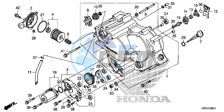 FRONT CRANKCASE COVER ( TRX420FE1/ FM1/ FM2/ TE1/ TM1)