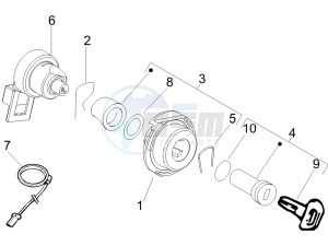 LX 125 4T drawing Locks