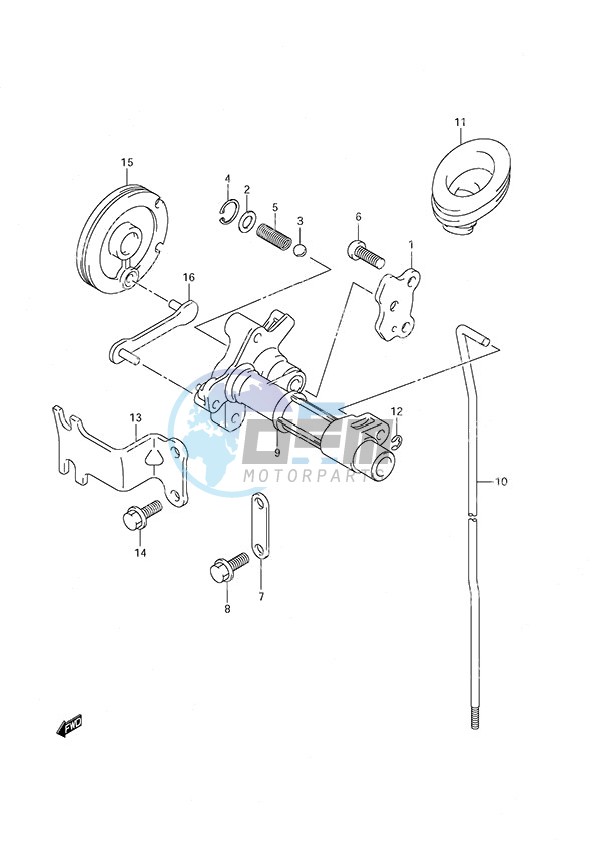 Clutch Rod Non-Remote Control