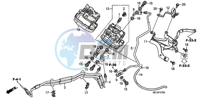 FRONT VALVE UNIT (CBR600RA)