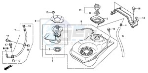 SH300AR drawing FUEL TANK