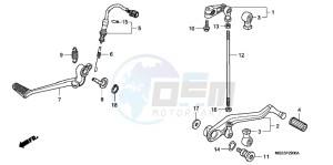 VFR1200FC drawing PEDAL