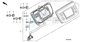 TRX500FPEB drawing METER