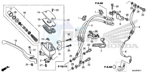 VT750CSD Shadow - VT750CS-D 2ED - (2ED) drawing FRONT BRAKE MASTER CYLINDER (VT750CS)