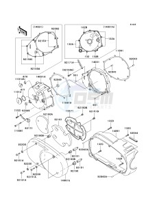 VN 1600 A [VULCAN 1600 CLASSIC] (A6F-A8FA) A7FA drawing LEFT ENGINE COVER-- S- -