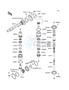 W800 EJ800AEF GB XX (EU ME A(FRICA) drawing Camshaft(s)/Bevel Gear