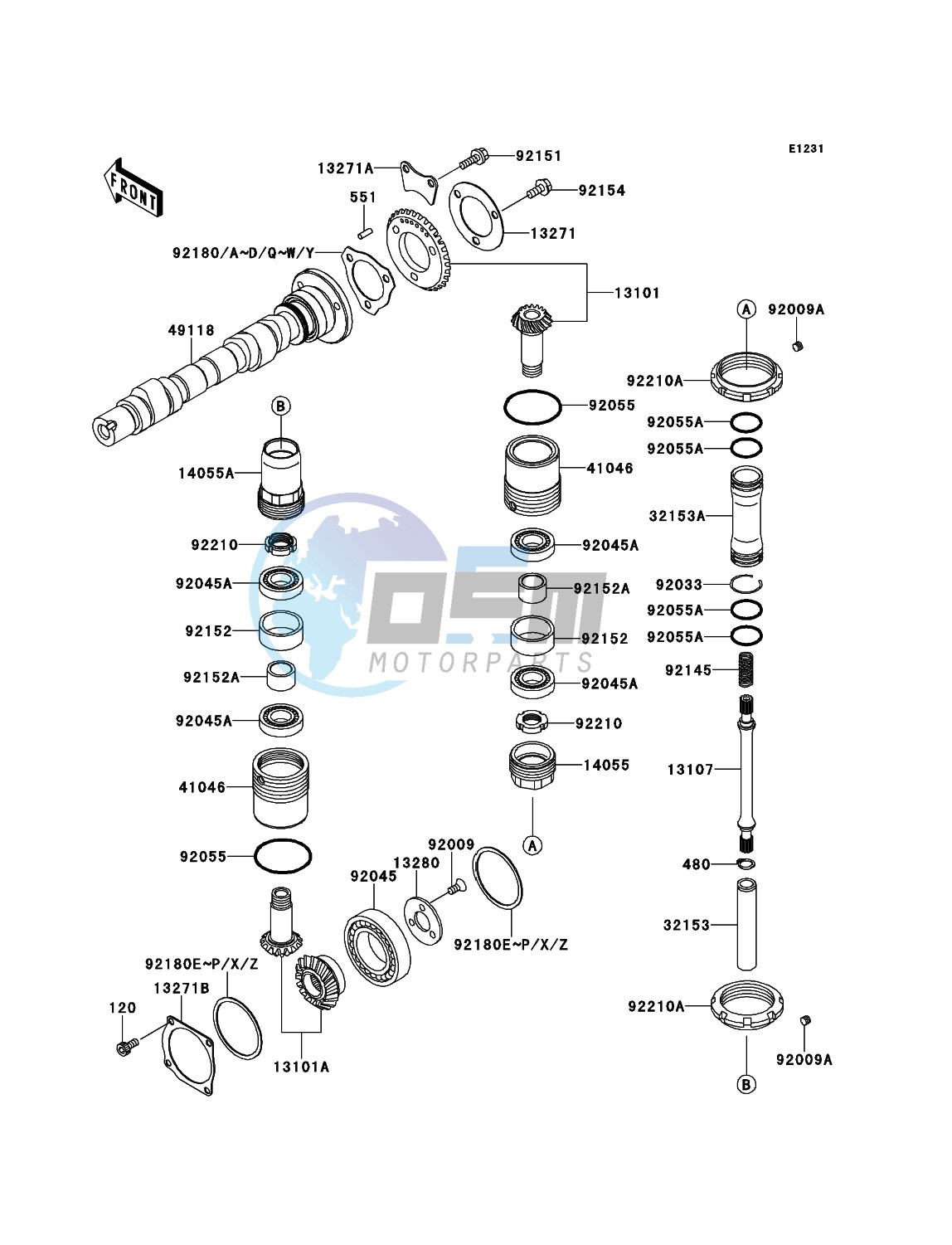 Camshaft(s)/Bevel Gear