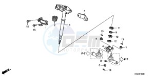 SH125DH UK - (E) drawing REAR COMBINATION LIGHT