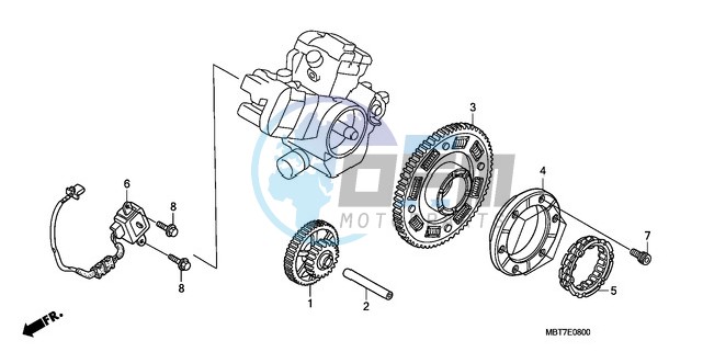 PULSE GENERATOR/ STARTING CLUTCH