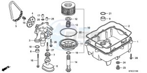 VTR2509 Australia - (U / MK) drawing OIL FILTER/OIL PAN/OIL PU MP