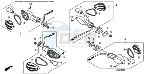 CBR600RRA BR - (BR) drawing WINKER (3)