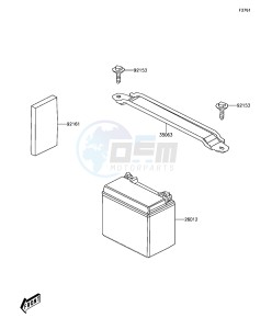 BRUTE FORCE 300 KVF300CJF EU drawing Battery