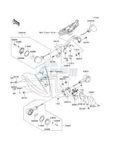 VN 900 B [VULCAN 900 CLASSIC] (6F-9F) B7F drawing TURN SIGNALS-- JKAVN2B1 7A016370 - - -